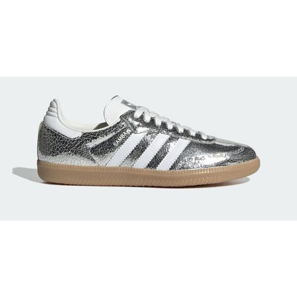 adidas Shoes - adidas Samba Silver and White Sneakers